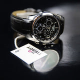  Shop Authentic Tissot T Classic Couturier Chronograph Black Dial Black Leather Strap Watch For Men - T035.617.16.051.00 - Luxxuri