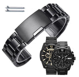  Shop Authentic Diesel Mega Chief Chronograph Black Steel Strap Watch For Men - DZ4283 - Luxxuri
