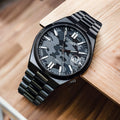  Shop Authentic Citizen Tsuyosa Automatic Camouflage Black Dial Black Steel Strap Watch For Men - NJ0155-87E - Luxxuri