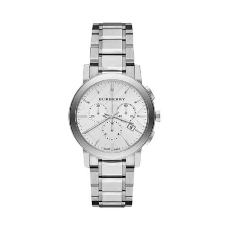 Burberry The City White Dial Silver Steel Strap Watch for Men - BU9750
