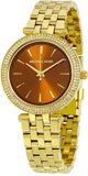  Shop Authentic Michael Kors Darci Amber Dial Gold Steel Strap Watch for Women - MK3408 - Luxxuri