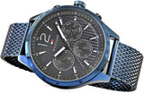  Shop Authentic Tommy Hilfiger Gavin Chronograph Blue Dial Blue Mesh Bracelet Watch for Men - 1791471 - Luxxuri