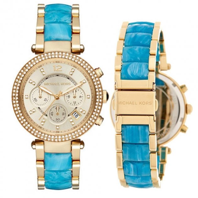  Shop Authentic Michael Kors Parker Gold Dial Two Tone Steel Strap Watch for Women - MK6364 - Luxxuri