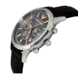  Shop Authentic Emporio Armani Renato Chronograph Grey Dial Brown Leather Strap Watch For Men - AR2513 - Luxxuri