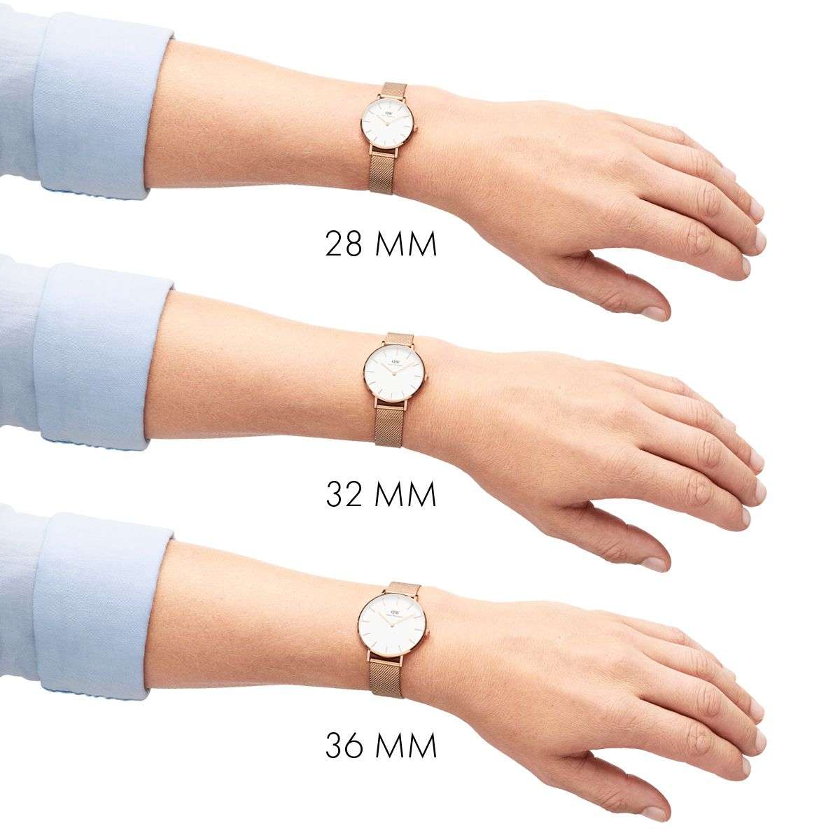  Shop Authentic Daniel Wellington Classic Petite Evergold White Dial Gold Mesh Bracelet Watch For Women - DW00100346 - Luxxuri