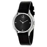  Shop Authentic Calvin Klein Skirt Black Dial Black Leather Strap Watch for Women - K2U231CS - Luxxuri