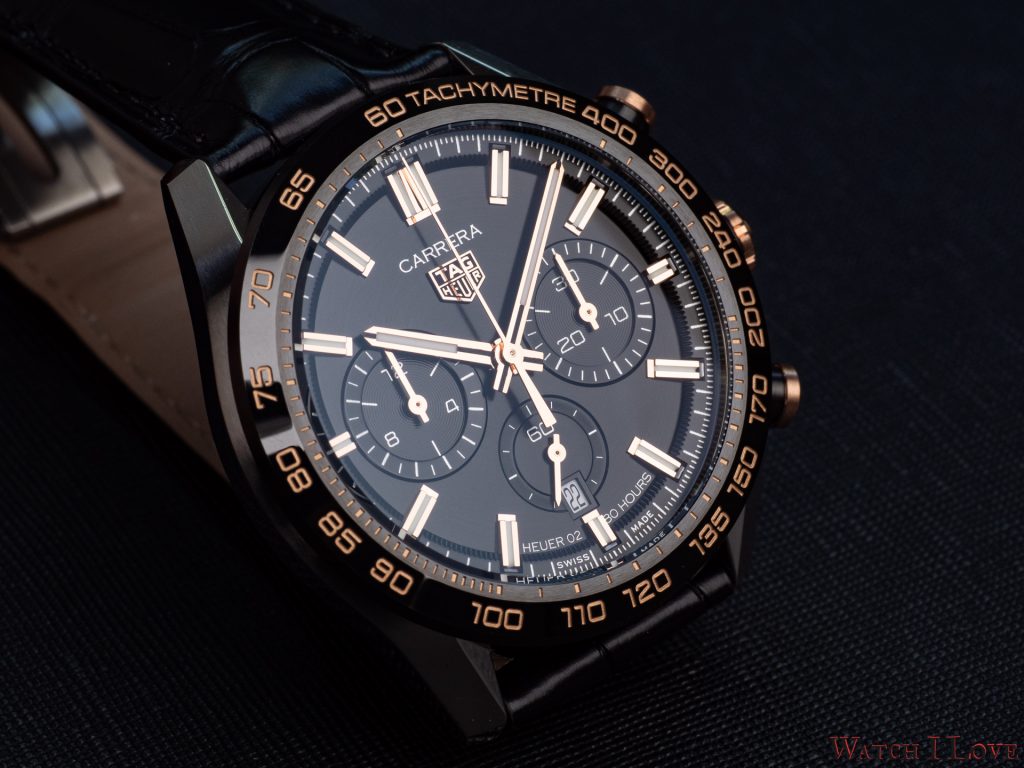  Shop Authentic Tag Heuer Carrera Chronograph Black Dial Black Leather Strap Watch for Men - CBN2A5A.FC6481 - Luxxuri