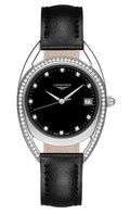  Shop Authentic Longines Equestrian Arche Quartz Diamond Black Dial Watch for Women - L6.136.0.57.0 - Luxxuri