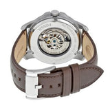  Shop Authentic Fossil Grant Automatic Skeleton Black Dial Brown Leather Strap Watch for Men - ME3095 - Luxxuri
