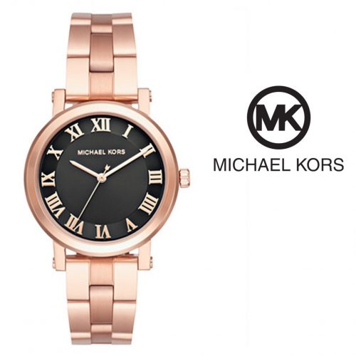  Shop Authentic Michael Kors Noire Black Dial Rose Gold Steel Strap Watch for Women - MK3585 - Luxxuri