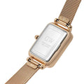  Shop Authentic Daniel Wellington Quadro Pressed Melrose Pink Dial Pink Mesh Bracelet Watch For Women - DW00100510 - Luxxuri