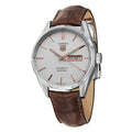  Shop Authentic Tag Heuer Carrera Calibre 5 Automatic White Dial Brown Leather Strap Watch for Men - WAR201D.FC6291 - Luxxuri