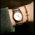  Shop Authentic Marc Jacobs Amy White Dial Rose Gold Steel Strap Watch for Women - MBM8559 - Luxxuri