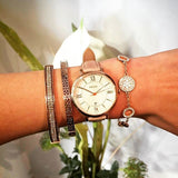  Shop Authentic Fossil Jacqueline White Dial Brown Leather Strap Watch for Women - ES3487 - Luxxuri