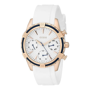  Shop Authentic Guess Catalina White Dial White Silicon Strap Watch For Women - W0562L1 - Luxxuri