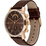  Shop Authentic Tommy Hilfiger Kane Brown Dial Brown Leather Strap Watch for Men - 1710400 - Luxxuri