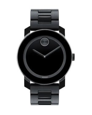  Shop Authentic Movado Bold Black Dial Black Steel Strap Watch For Men - 3600047 - Luxxuri
