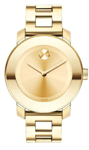  Shop Authentic Movado Bold Yellow Gold Dial Yellow Gold Steel Strap Watch For Women - 3600085 - Luxxuri