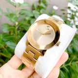  Shop Authentic Movado Bold Yellow Gold Dial Yellow Gold Steel Strap Watch For Women - 3600085 - Luxxuri