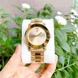  Shop Authentic Movado Bold Yellow Gold Dial Yellow Gold Steel Strap Watch For Women - 3600085 - Luxxuri