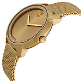 Shop Authentic Movado Bold Gold Dial Gold Mesh Bracelet Watch for Women - 3600242 - Luxxuri