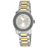 Shop Authentic Movado Bold Silver Dial Two Tone Steel Strap Watch for Women - 3600245 - Luxxuri