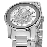  Shop Authentic Movado Bold Crystal Pave Silver Dial Silver Steel Strap Watch for Women - 3600254 - Luxxuri