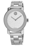  Shop Authentic Movado Bold Crystal Dot Silver Dial Silver Steel Strap Watch For Women - 3600334 - Luxxuri