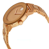  Shop Authentic Movado Bold Rose Gold Dial Rose Gold Steel Strap Watch For Women - 3600335 - Luxxuri