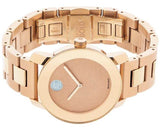  Shop Authentic Movado Bold Rose Gold Dial Rose Gold Steel Strap Watch For Women - 3600335 - Luxxuri