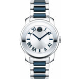  Shop Authentic Movado Bold Silver Dial Two Tone Steel Strap Watch For Women - 3600354 - Luxxuri