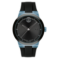 Movado Bold Fusion Black Dial Black Rubber Strap Watch for Men - 3600626