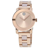  Shop Authentic Movado Bold Rose Gold Dial Two Tone Steel Strap Watch for Women - 3600639 - Luxxuri