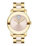  Shop Authentic Movado Bold Beige Dial Two Tone Steel Strap Watch For Women - 3600640 - Luxxuri