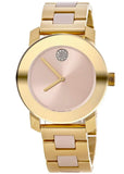  Shop Authentic Movado Bold Beige Dial Two Tone Steel Strap Watch For Women - 3600640 - Luxxuri