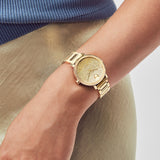  Shop Authentic Michael Kors Darci Gold Dial Gold Steel Strap Watch for Women - MK3398 - Luxxuri