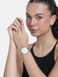  Shop Authentic Michael Kors Corey Analog Silver Dial Two Tone Steel Strap Watch for Women - MK7348 - Luxxuri