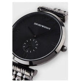  Shop Authentic Emporio Armani Gianni T Bar Analog Black Dial Black Steel Strap Watch For Men - AR11299 - Luxxuri