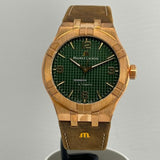  Shop Authentic Maurice Lacroix Aikon Automatic Green Dial Brown Leather Strap Watch For Men - AI6008-BRZ0B-630-M - Luxxuri