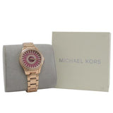  Shop Authentic Michael Kors Layton Three Hand Red Dial Rose Gold Steel Strap Watch For Women - MK6893 - Luxxuri