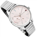  Shop Authentic Tommy Hilfiger Brooke Pink Dial Silver Steel Strap Watch for Women - 1782020 - Luxxuri