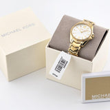  Shop Authentic Michael Kors Whitney Three-Hand White Dial Gold Steel Strap Watch For Women - MK6693 - Luxxuri