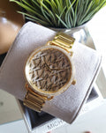  Shop Authentic Michael Kors Portia Quartz Gold Dial Gold Steel Strap Watch For Women - MK3886 - Luxxuri