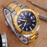  Shop Authentic Tag Heuer Aquaracer Calibre 5 Blue Dial Two Tone Steel Strap Watch for Women - WBD2120.BB0930 - Luxxuri