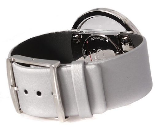  Shop Authentic Calvin Klein Glam Transparent Silver Dial Grey Leather Strap Watch for Women - K9423193 - Luxxuri