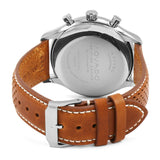  Shop Authentic Movado Heritage Calendoplan Chronograph White Dial Brown Leather Strap Watch for Men - 3650008 - Luxxuri