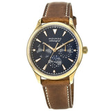  Shop Authentic Movado Heritage Celestograf Navy Blue Dial Brown Leather Strap Watch For Women - 3650010 - Luxxuri