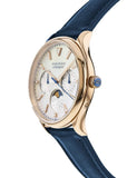  Shop Authentic Movado Heritage Celestograf White Mother of Pearl Dial Blue Leather Strap Watch For Women - 3650011 - Luxxuri