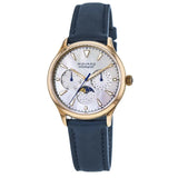  Shop Authentic Movado Heritage Celestograf White Mother of Pearl Dial Blue Leather Strap Watch For Women - 3650011 - Luxxuri