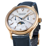  Shop Authentic Movado Heritage Celestograf White Mother of Pearl Dial Blue Leather Strap Watch For Women - 3650011 - Luxxuri